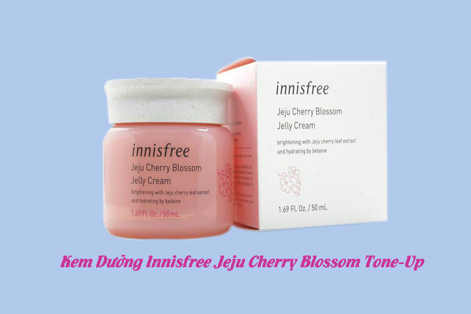 Hình ảnh kem Dưỡng Innisfree Jeju Cherry Blossom Tone-Up