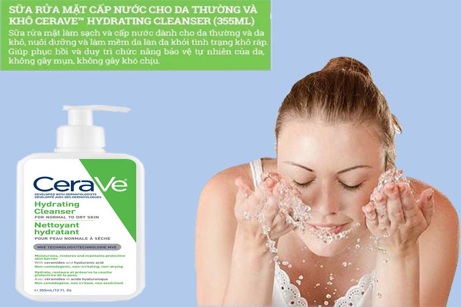 Review Trải nghiệm khi sử dụng sữa rửa mặt Cerave Hydrating Cleanser